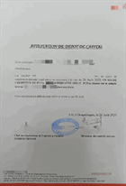 Attestation de dépôt de capital 